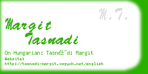 margit tasnadi business card